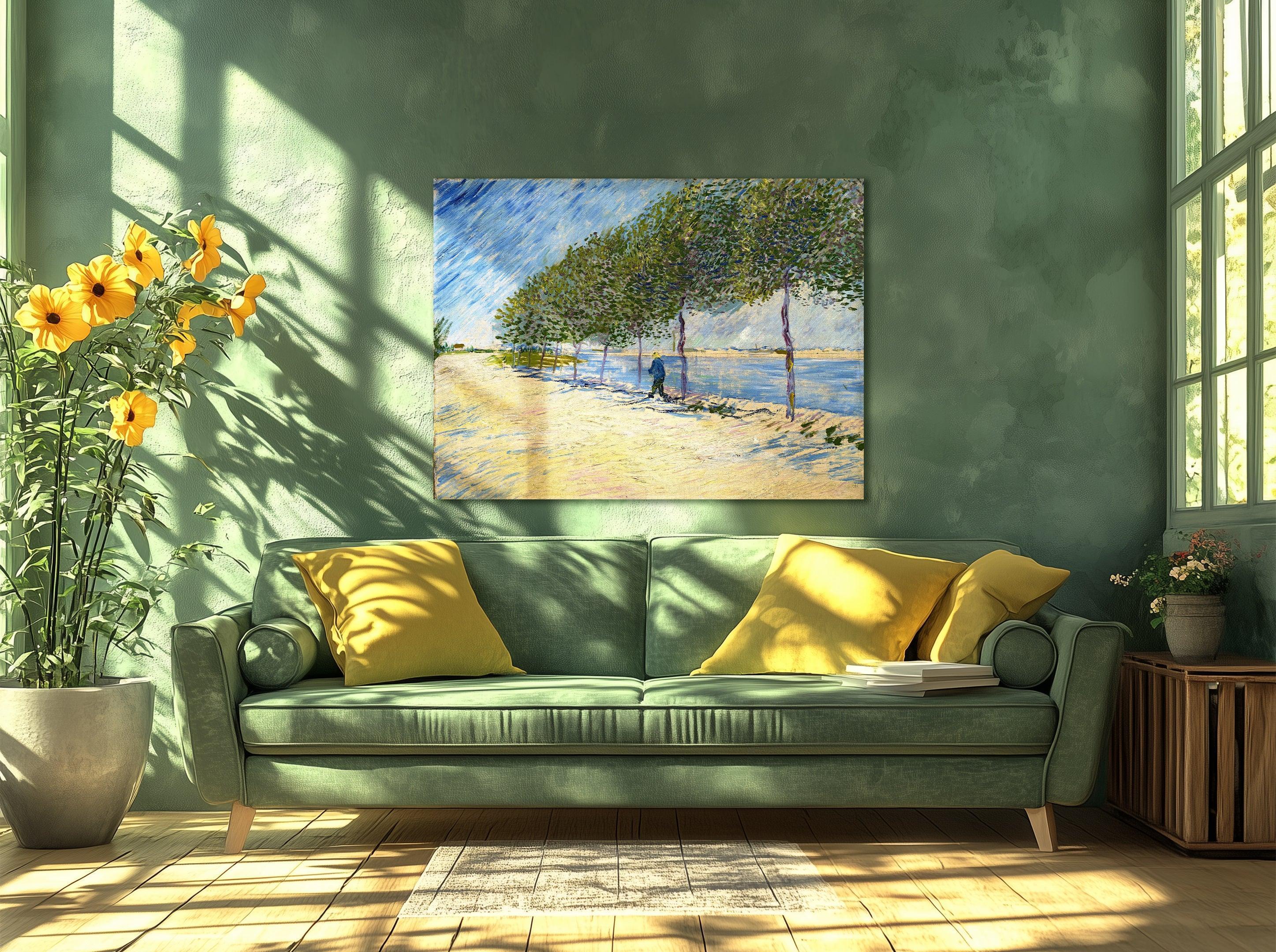 Promenade au bord de la Seine, Van Gogh