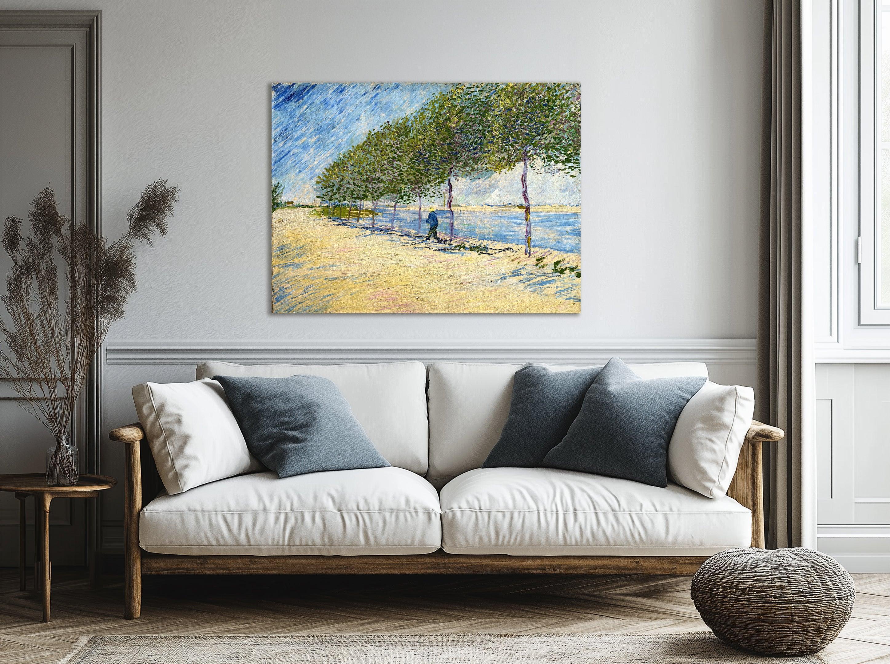 Promenade au bord de la Seine, Van Gogh
