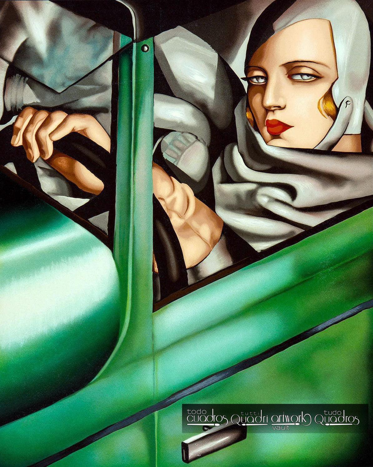 Autoportrait dans la Bugatti verte, Lempicka