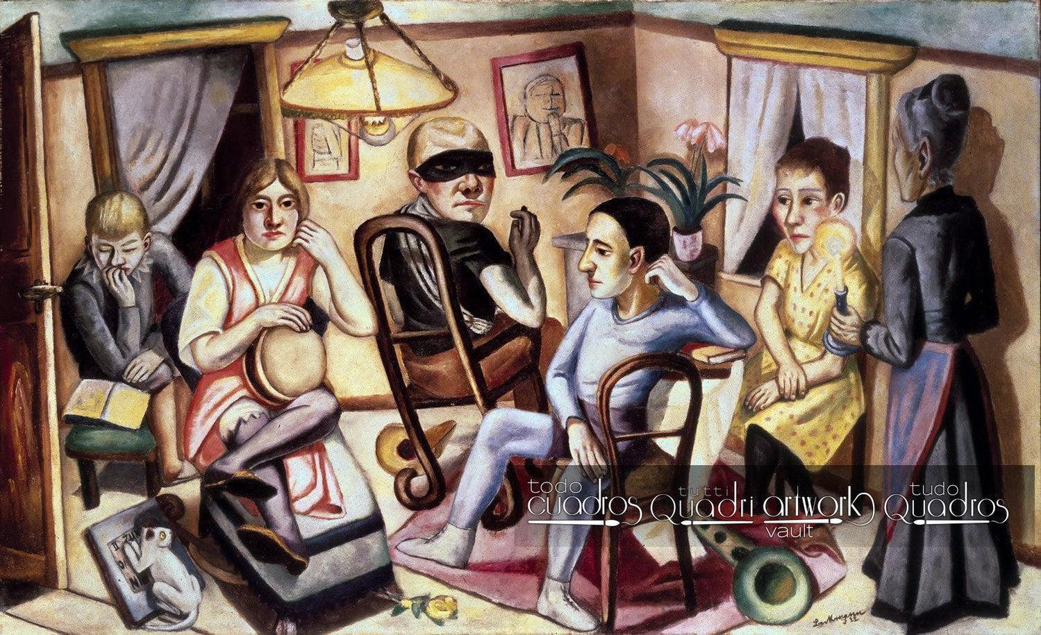 Avant le bal masqué, Max Beckmann