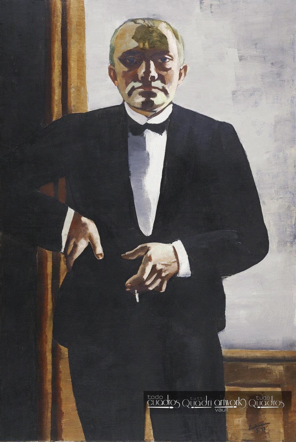 Autoportrait en smoking, Max Beckmann