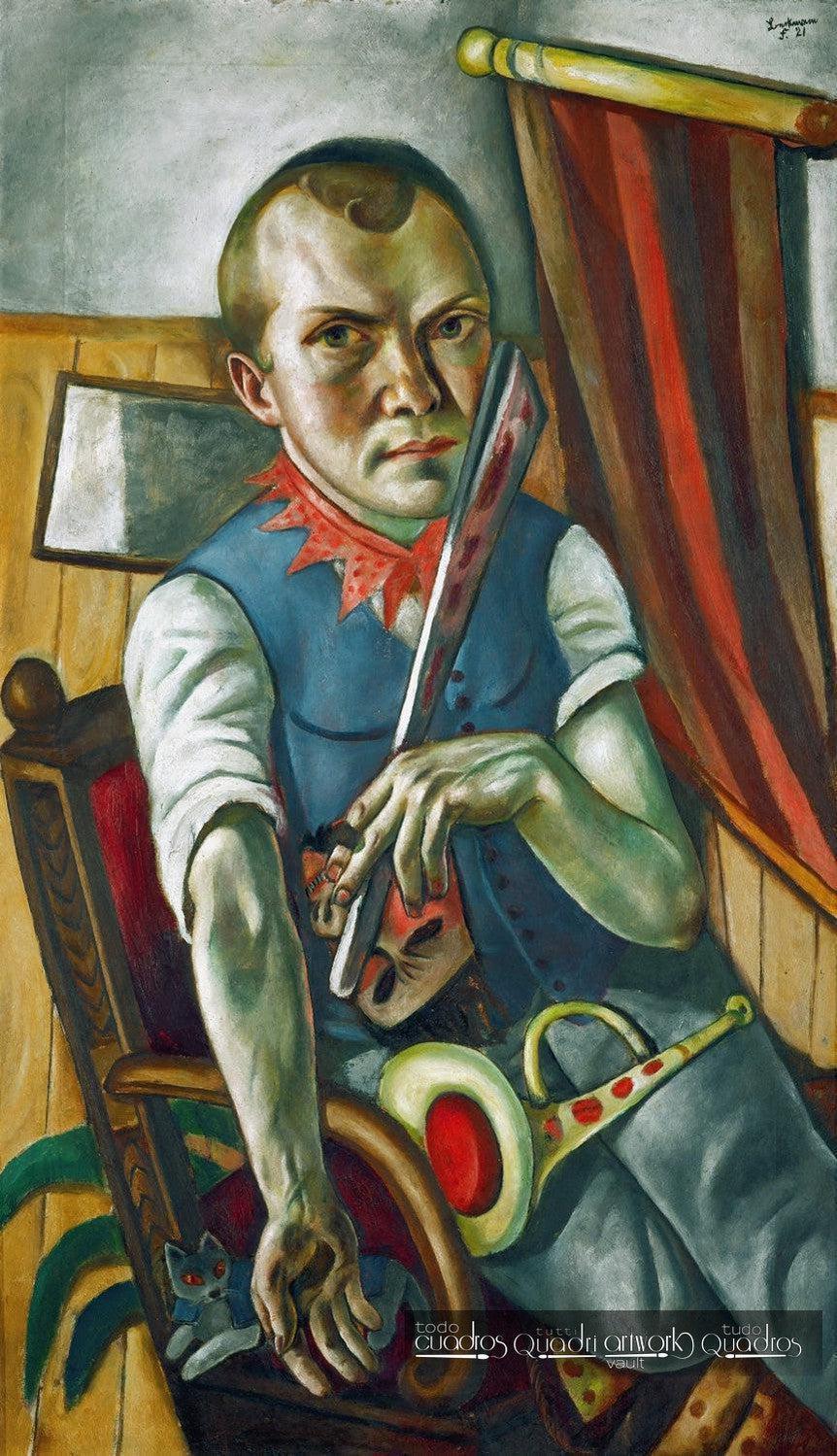 Autoportrait en clown, Max Beckmann
