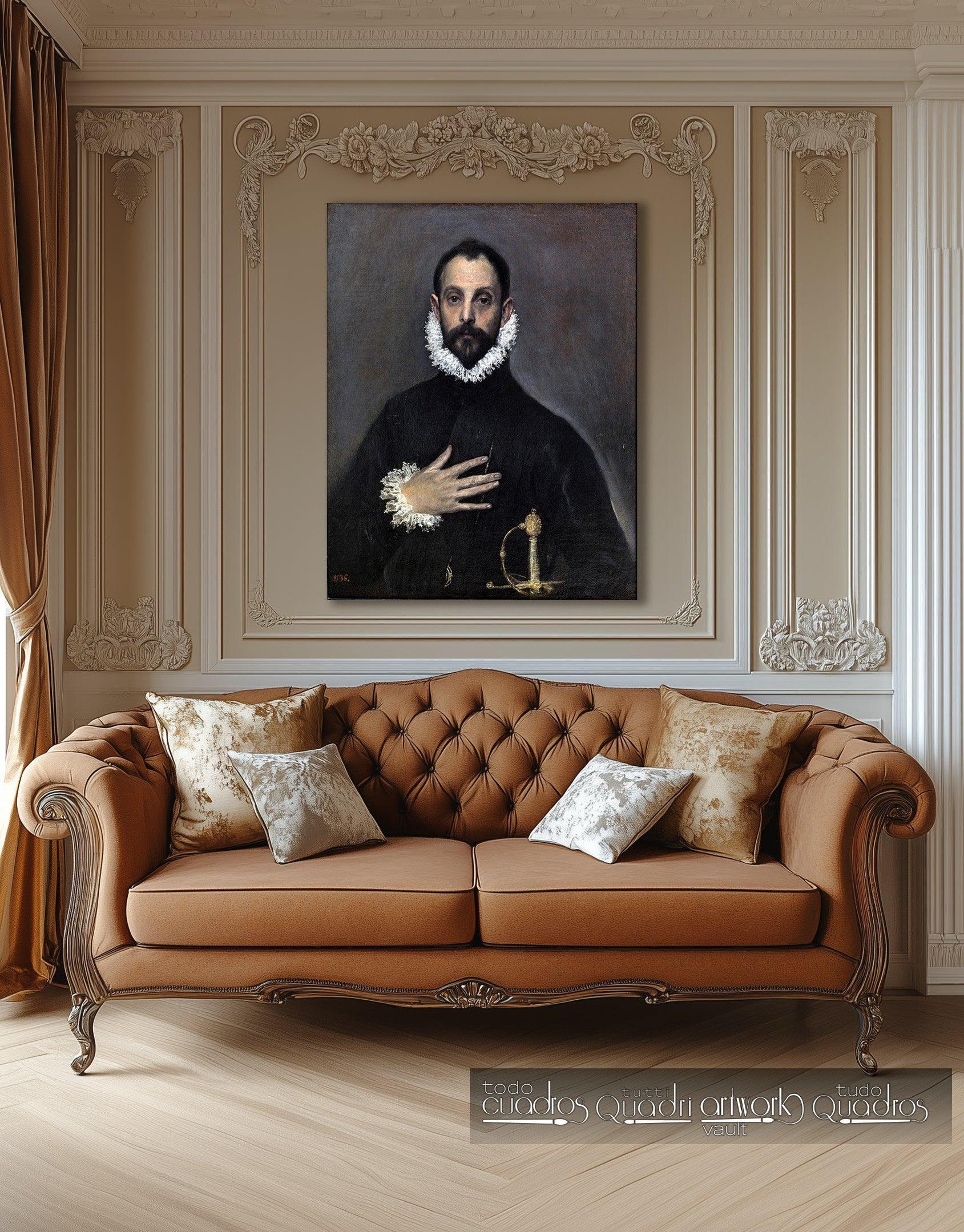 Le Gentilhomme à la main sur la poitrine, Le Greco
