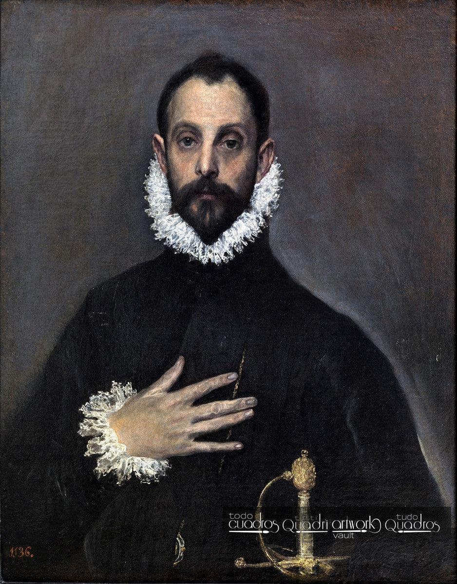 Le Gentilhomme à la main sur la poitrine, Le Greco