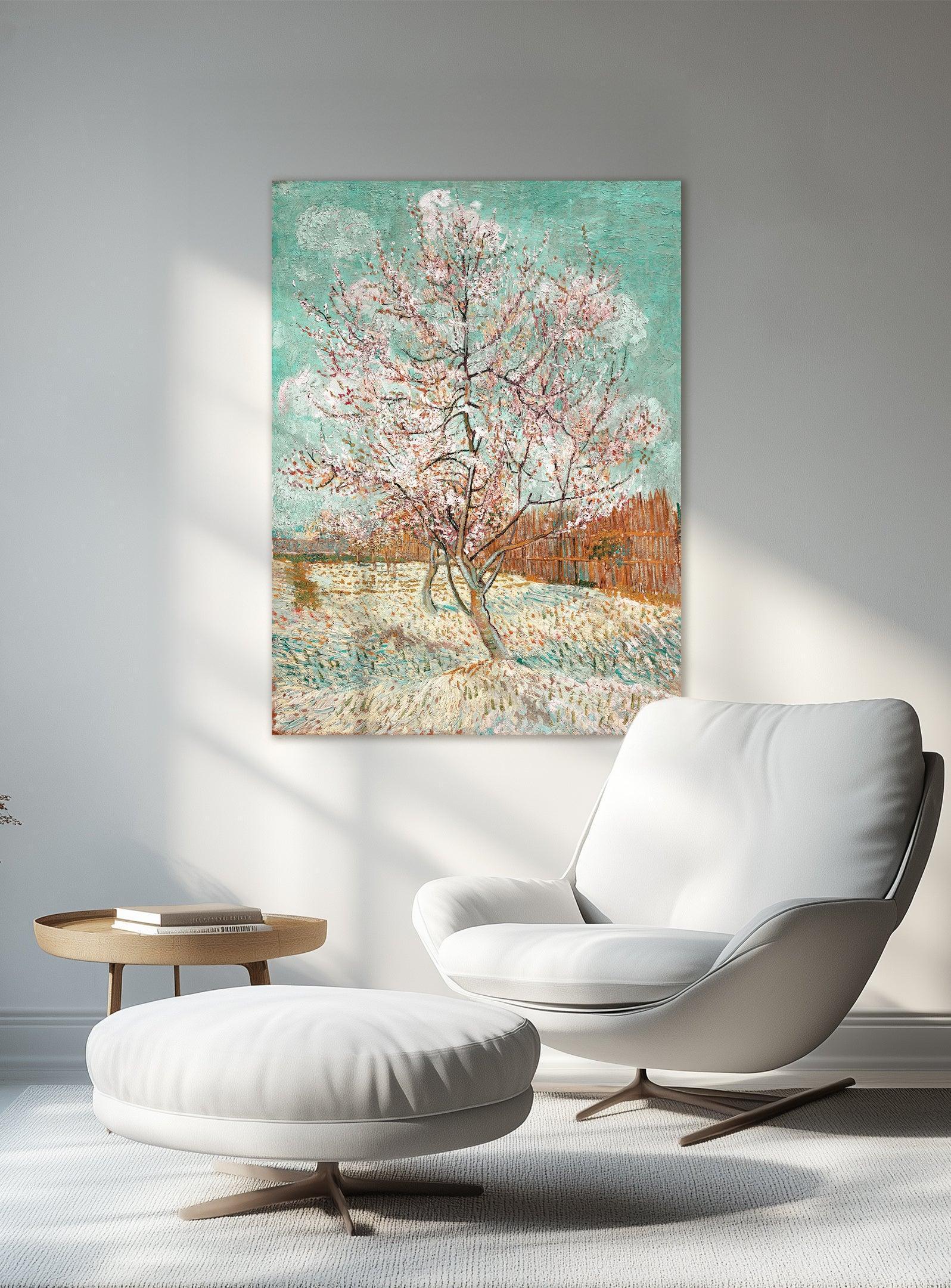 Pêcher en fleurs, Van Gogh