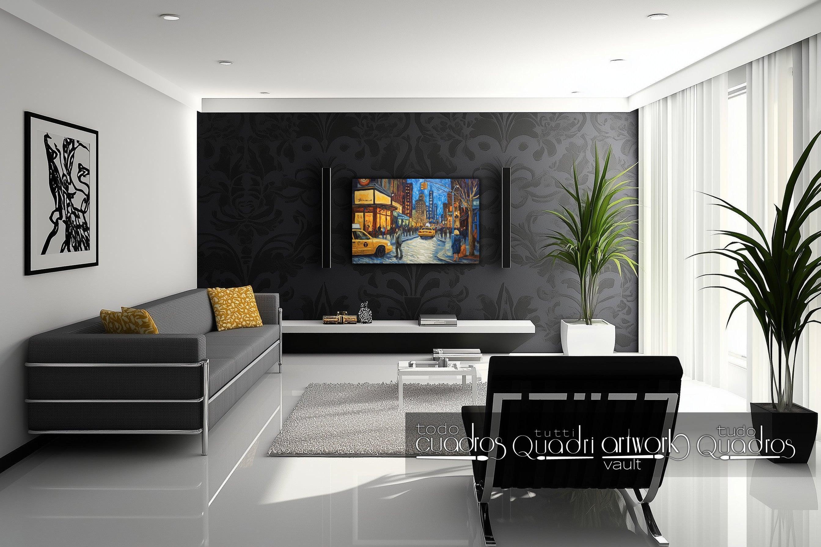 Nuit à New York, style Van Gogh