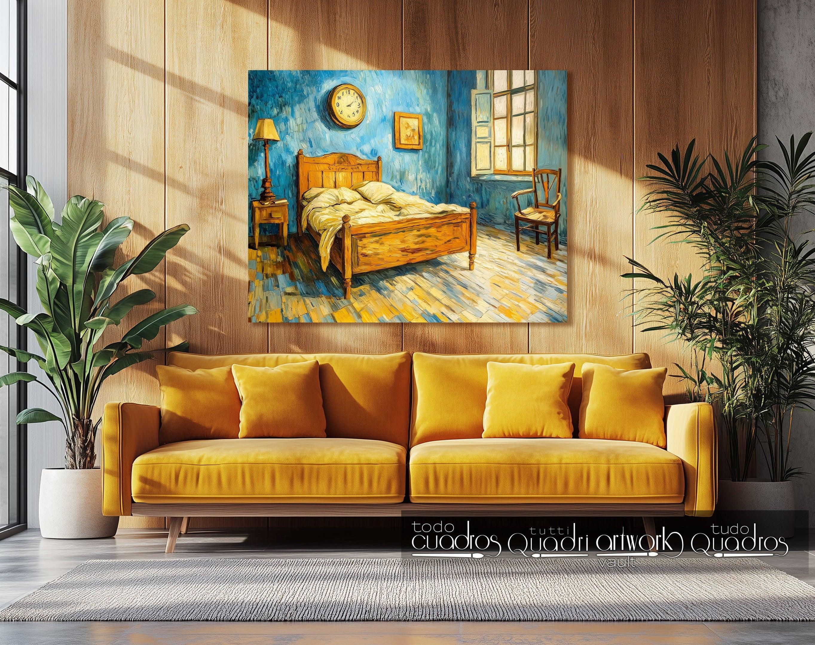 Chambre de Vincent, style Van Gogh
