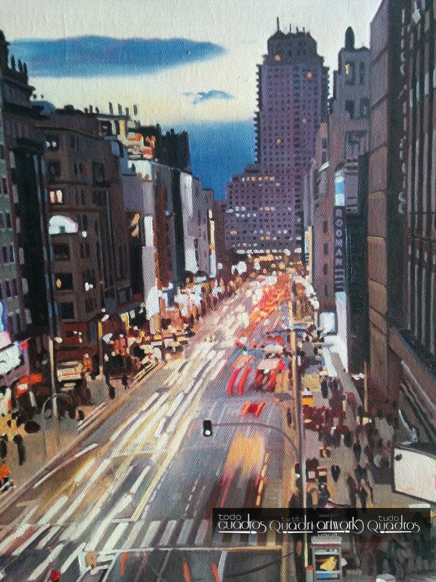 La Gran Vía di Madrid di Notte