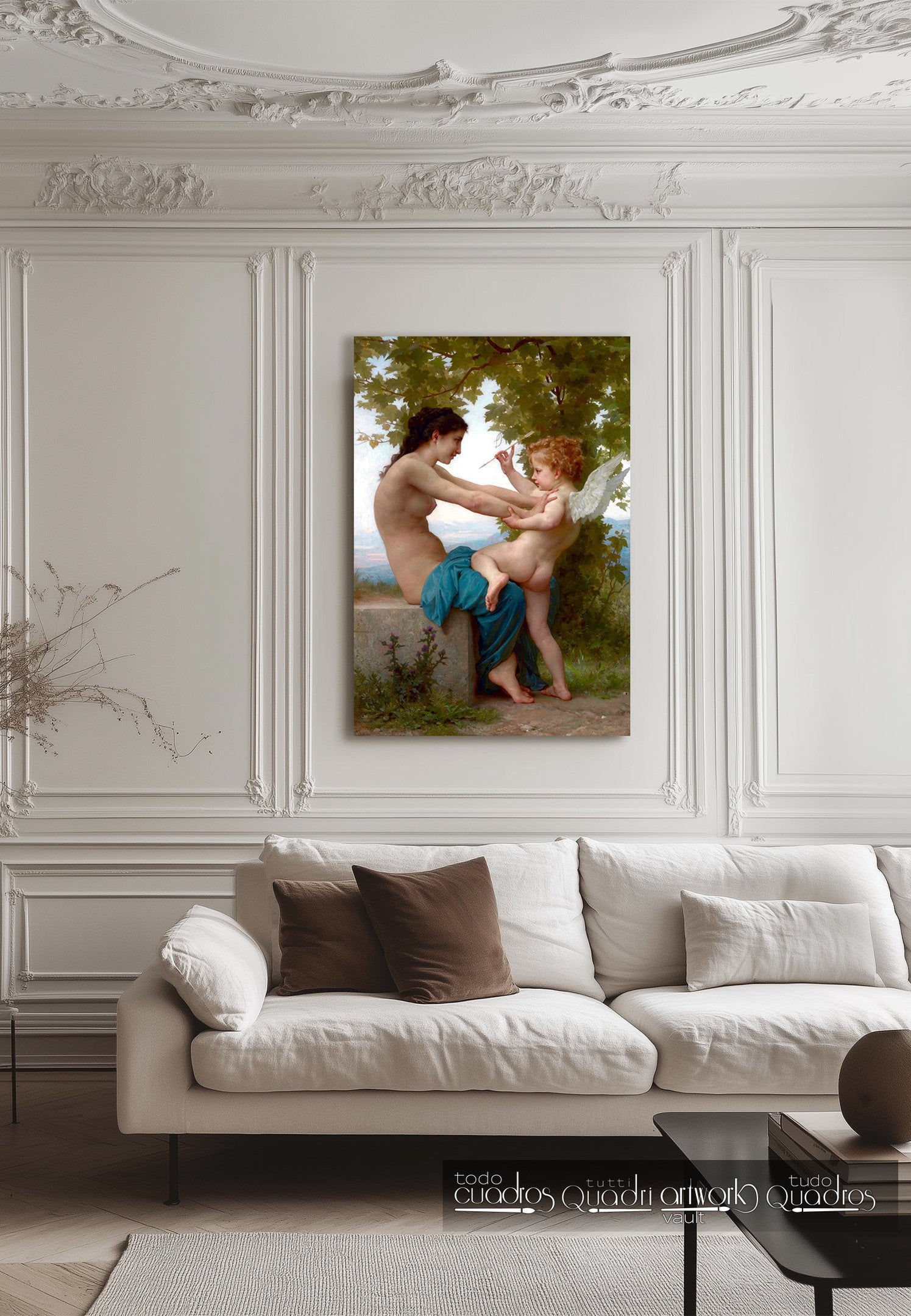 Una giovane ragazza che si difende da Eros, Bouguereau