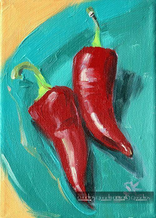 Piments rouges, huile