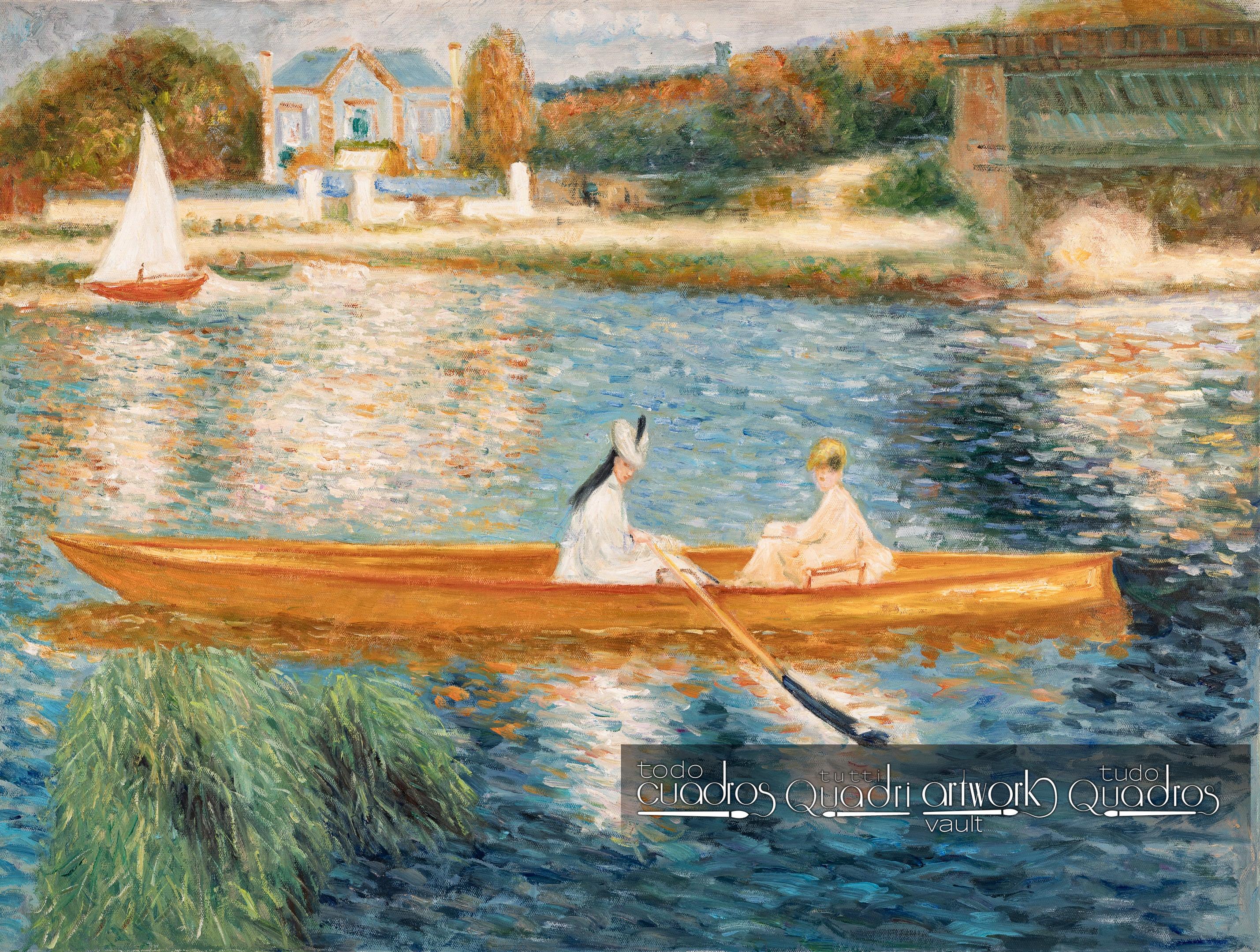 In barca sulla Senna, Renoir