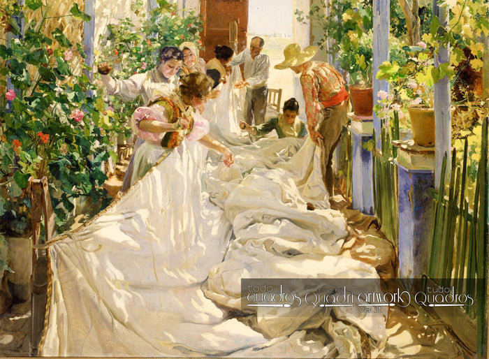 Cucendo la Vela, Sorolla