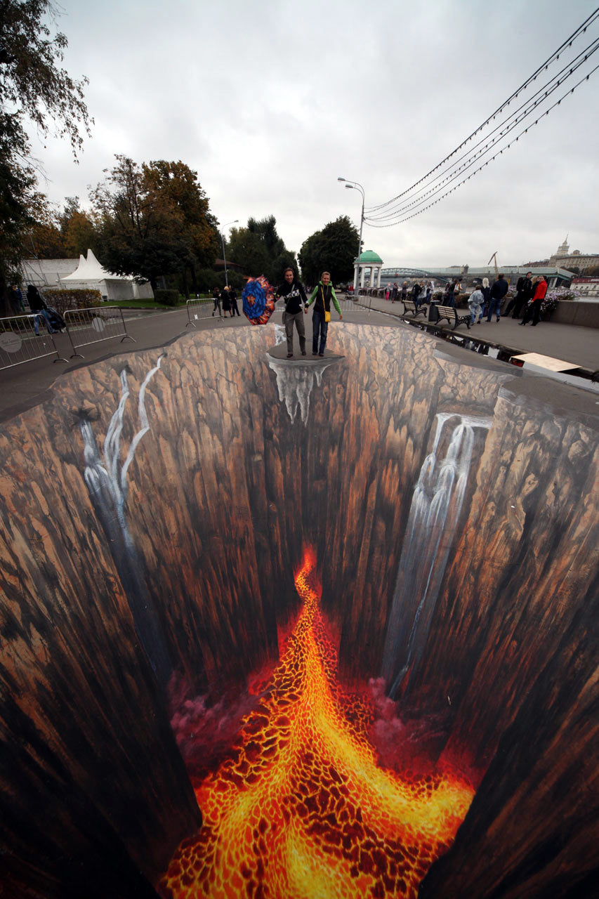 Tributo a los elementos, pintura 3D.