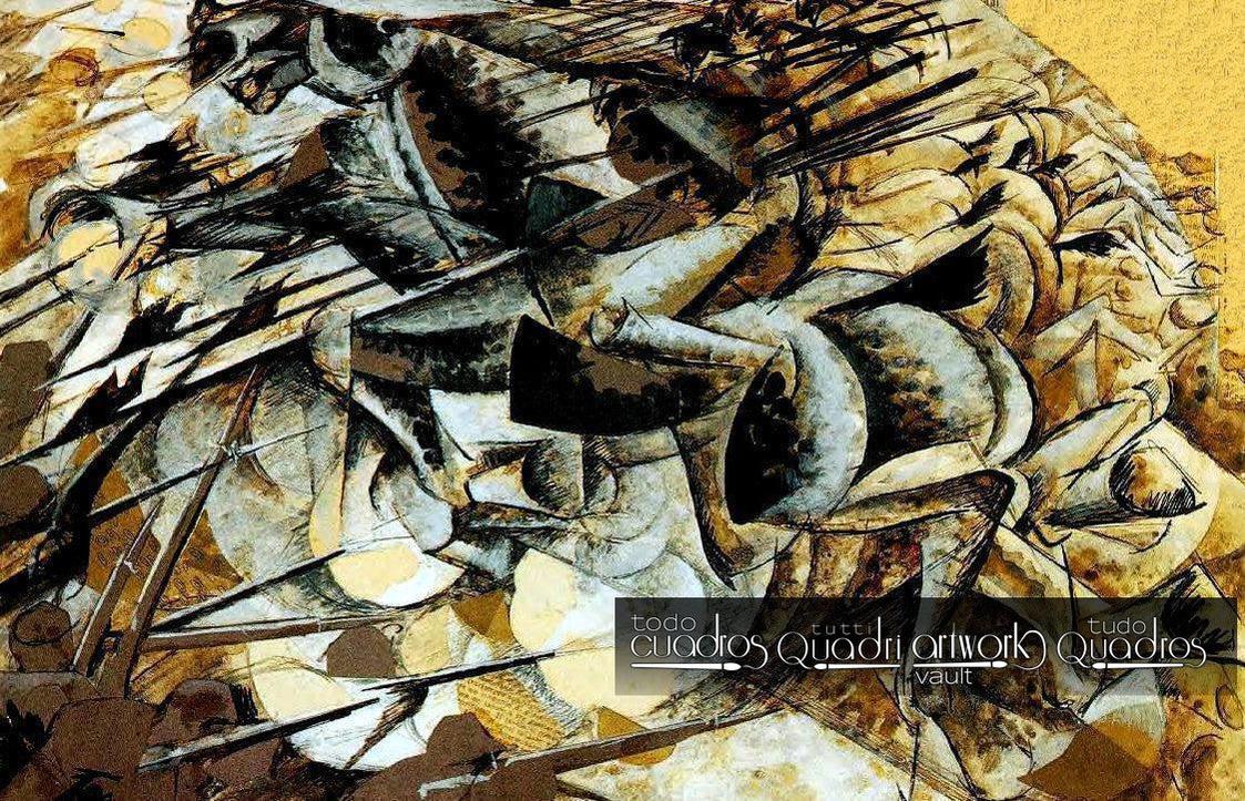 Carica di Lancieri, Boccioni