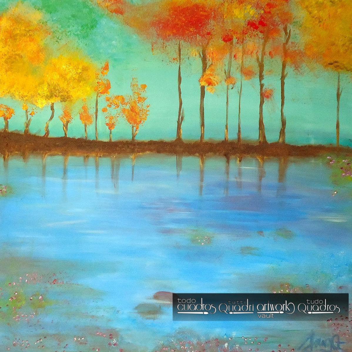 Quadro "Il Lago Blu" <br /> A. Croxatto