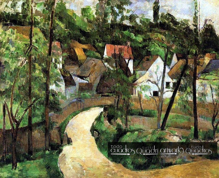 Curva nella strada, Cézanne