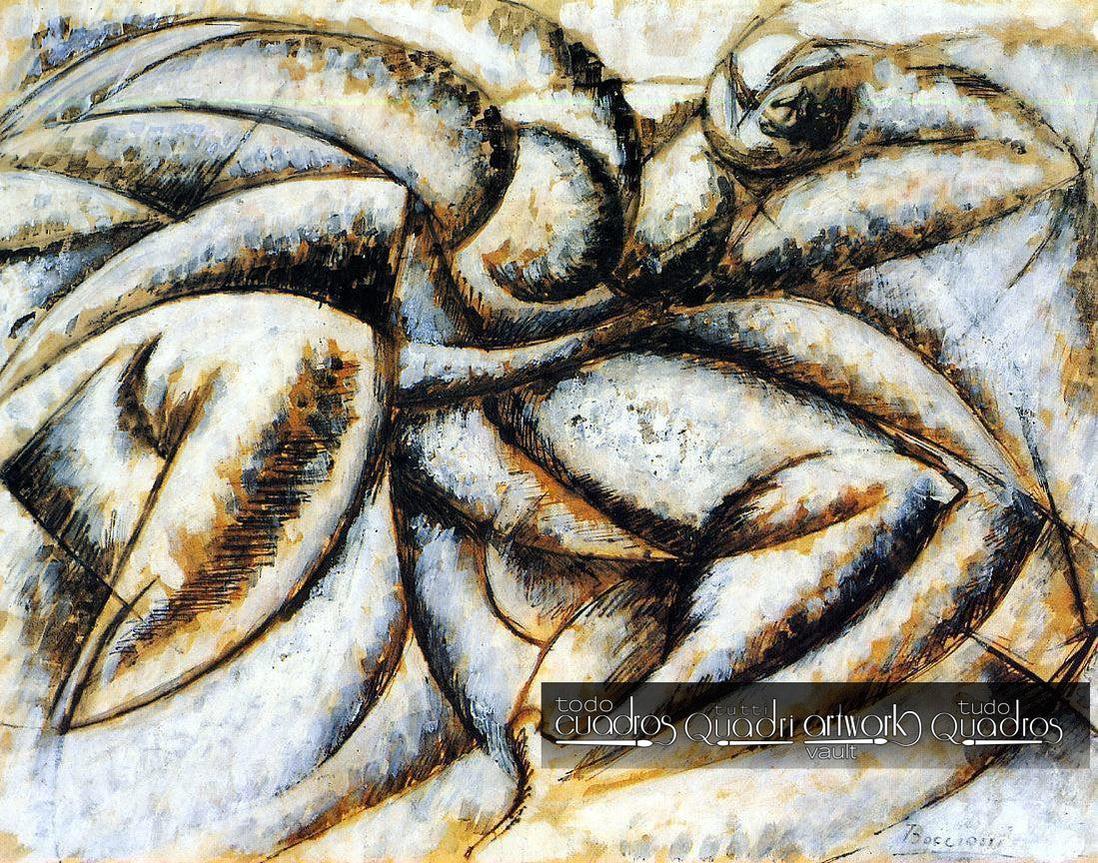 Dinamismo di un corpo umano, Boccioni
