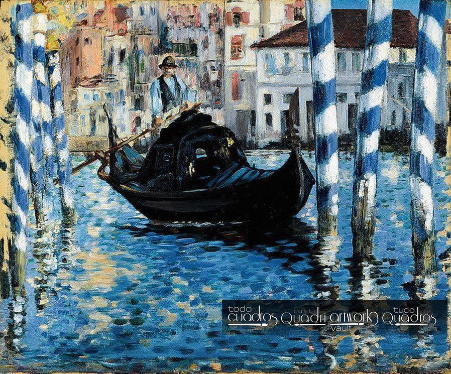 Il Canal Grande di Venezia (Venezia blu), Manet