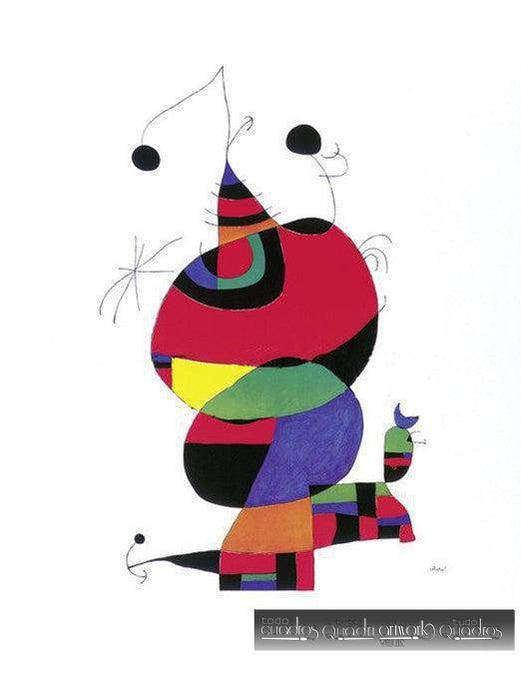 Donna, uccello e stella, Miró