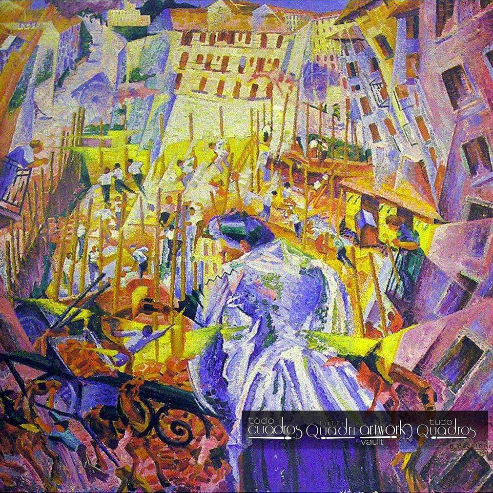La Strada entra Nella Casa, Boccioni