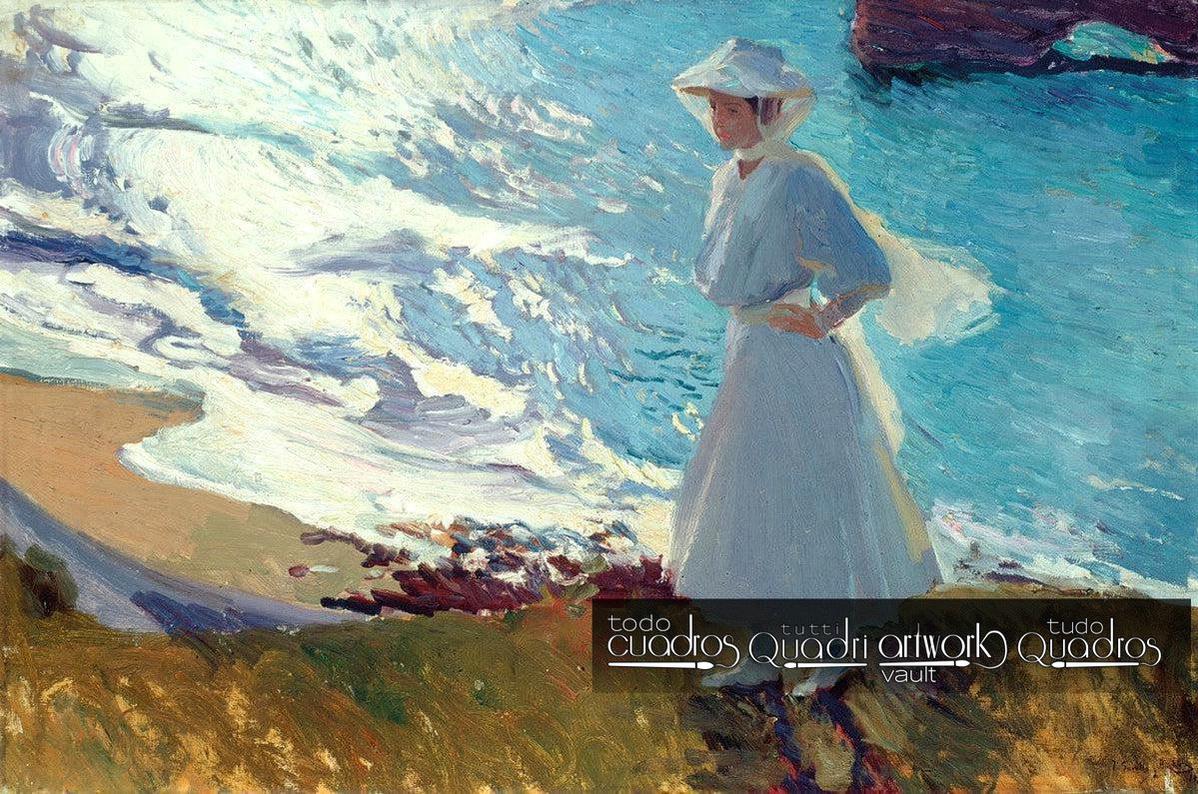 María sulla Spiaggia di Biarritz, Sorolla