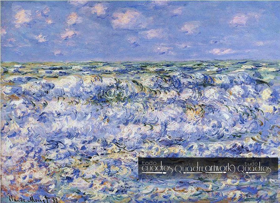 Onde che si infrangono, Monet