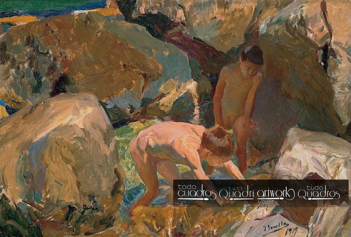 Bambini in cerca di frutti di mare, Sorolla