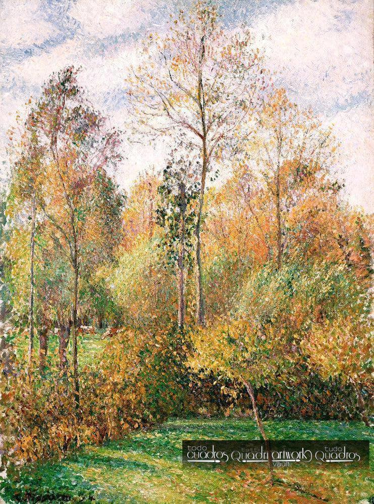 Autunno, Pioppi, Éragny. Pissarro