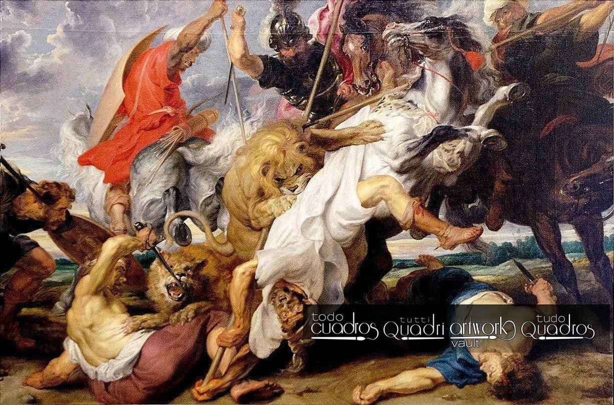 La caccia al leone, Rubens