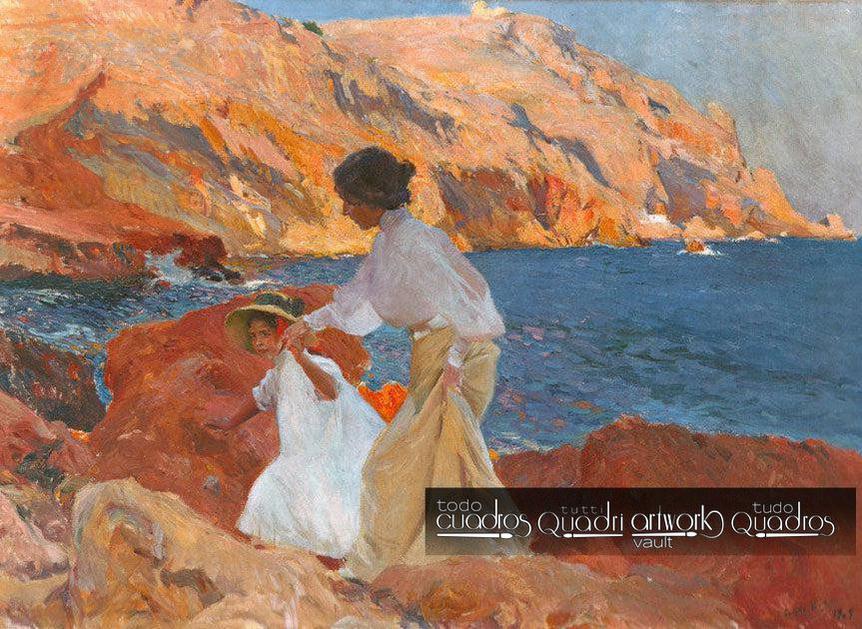 Clotilde ed Elena sulle Rocce, Sorolla