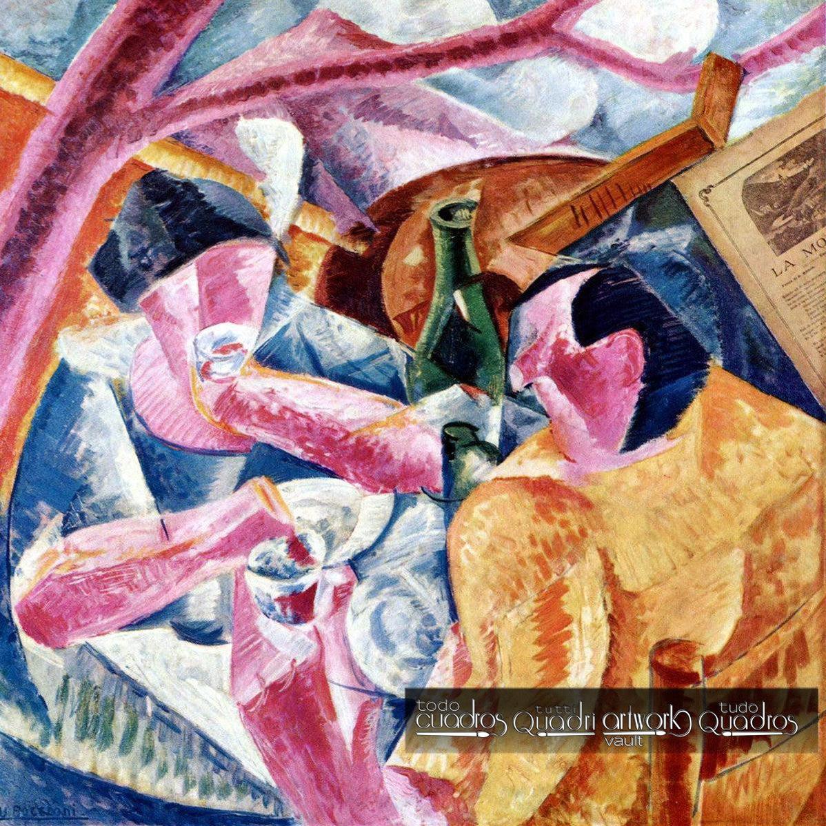 Sotto il Pergolato a Napoli, Boccioni