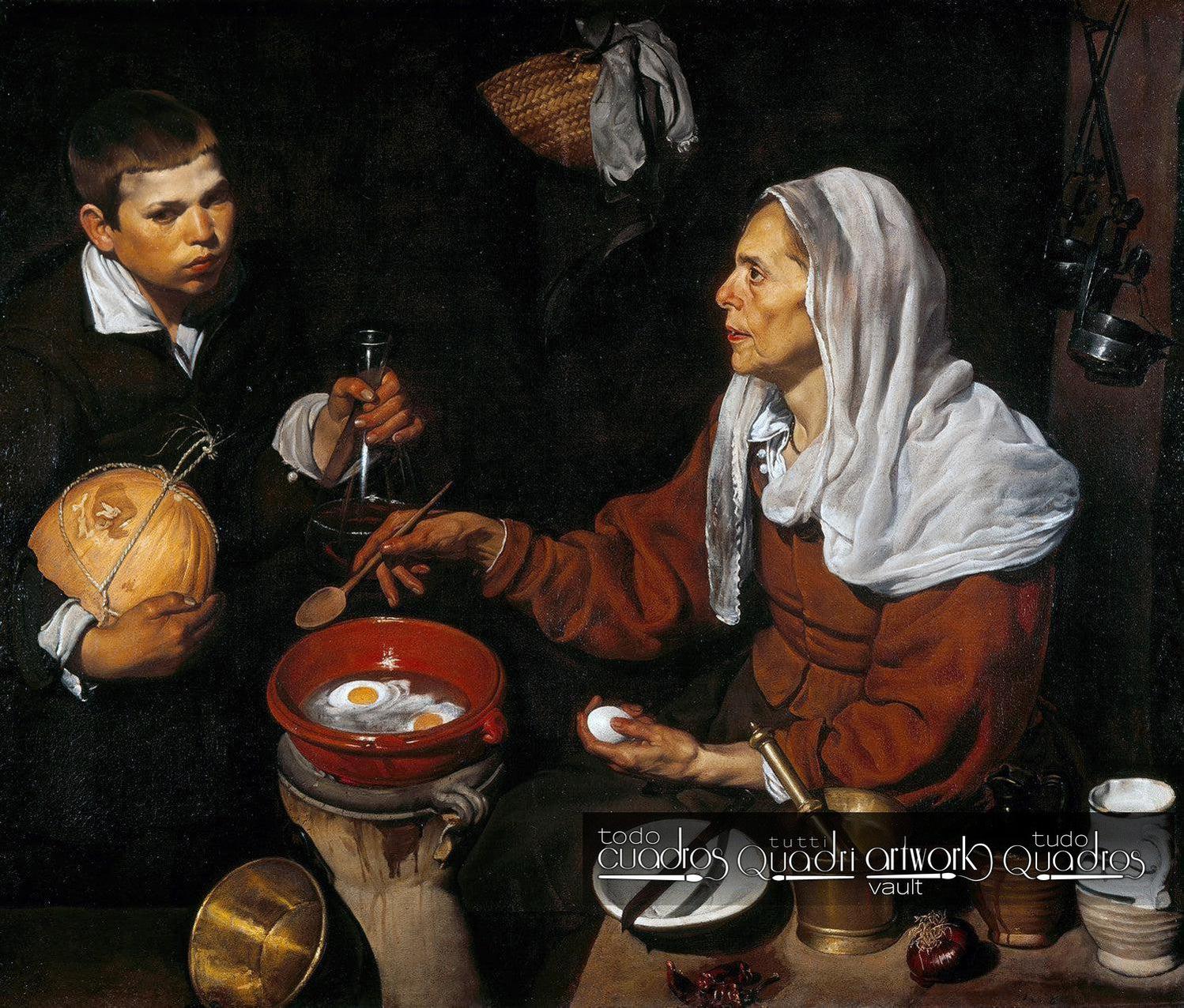 Vecchia che frigge le uova, Velázquez
